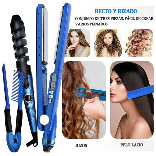 PLANCHA DE CABELLO + RIZADOR